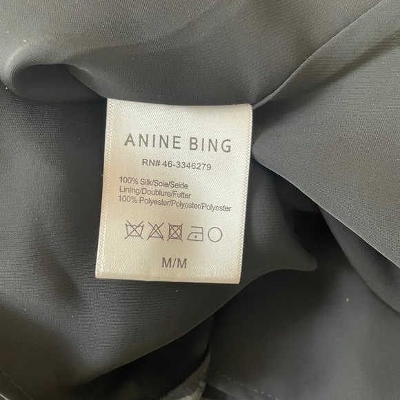 Elliana asymmetric zebra-print silk-georgette mini dress from ANINE BING - Picture 8 of 10